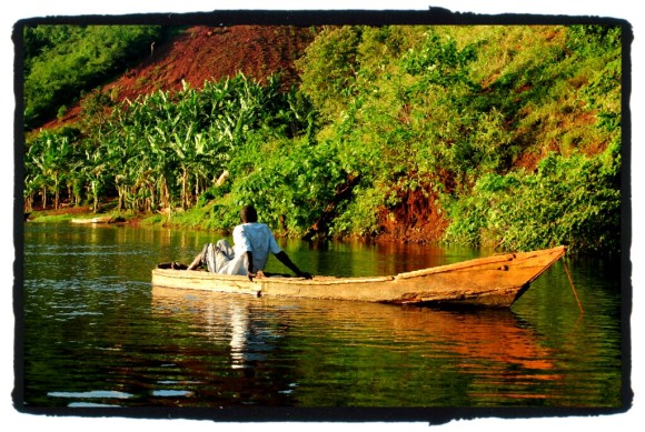 Ugandan fisherman Nile